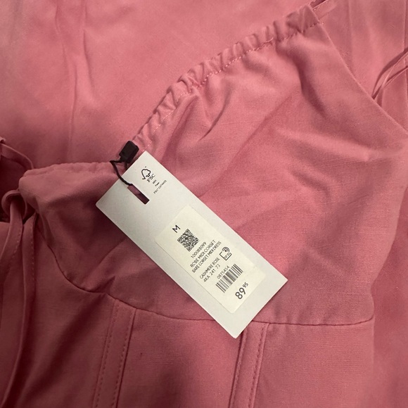 Dynamite pink corset linen blend dress - Picture 5 of 5